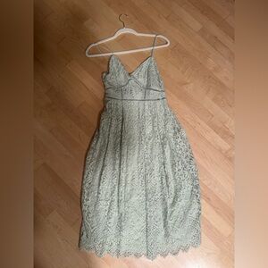 H&M Light Green Lace Dress